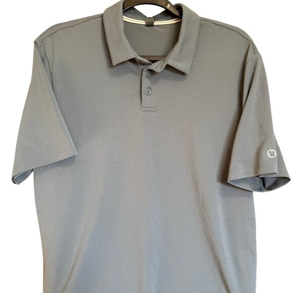 Vuori Men's Gamepoint Polo Shirt Performance Wear Kashmir Blue Grey Size Large - Picture 5 of 14